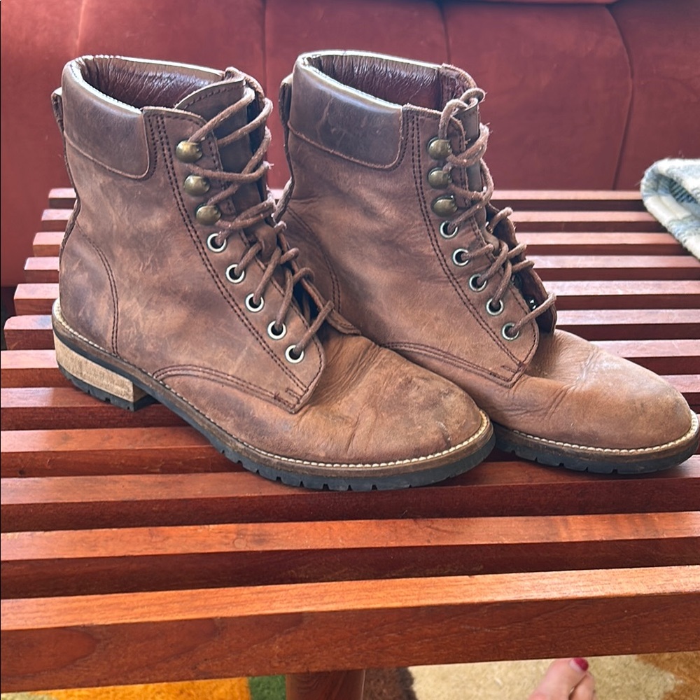 Women’s Brown Leather Boots, Anne Kline 6